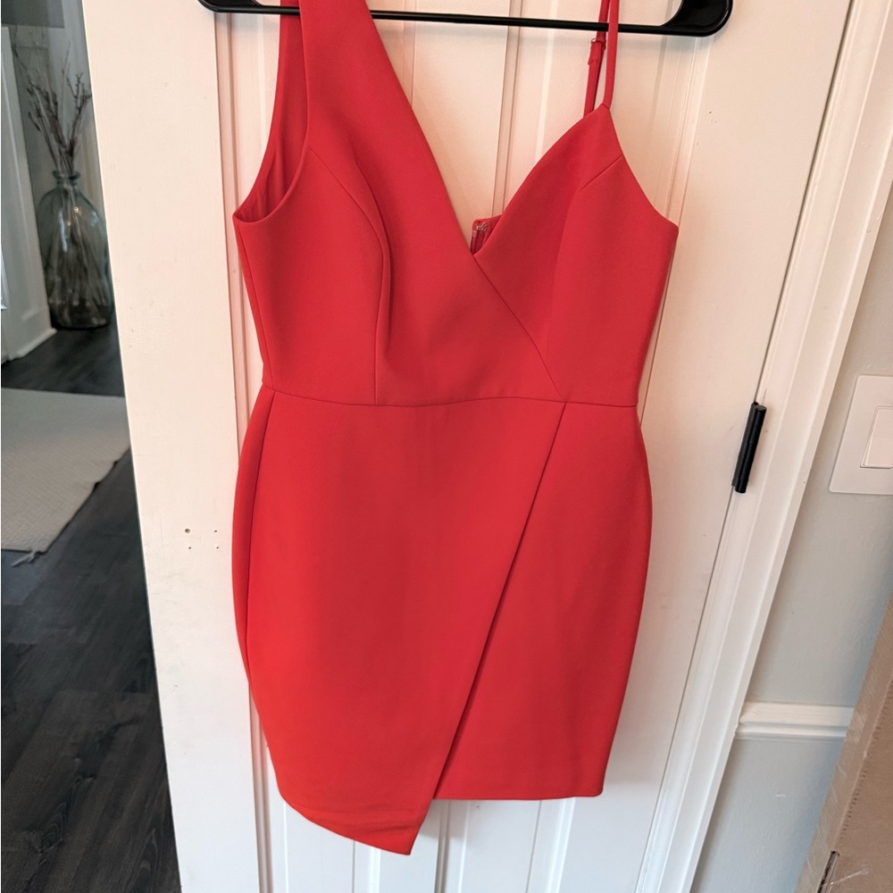 BCBGMAXAZRIA Vibrant Orange Cocktail Dress – Size 6 (NWT)